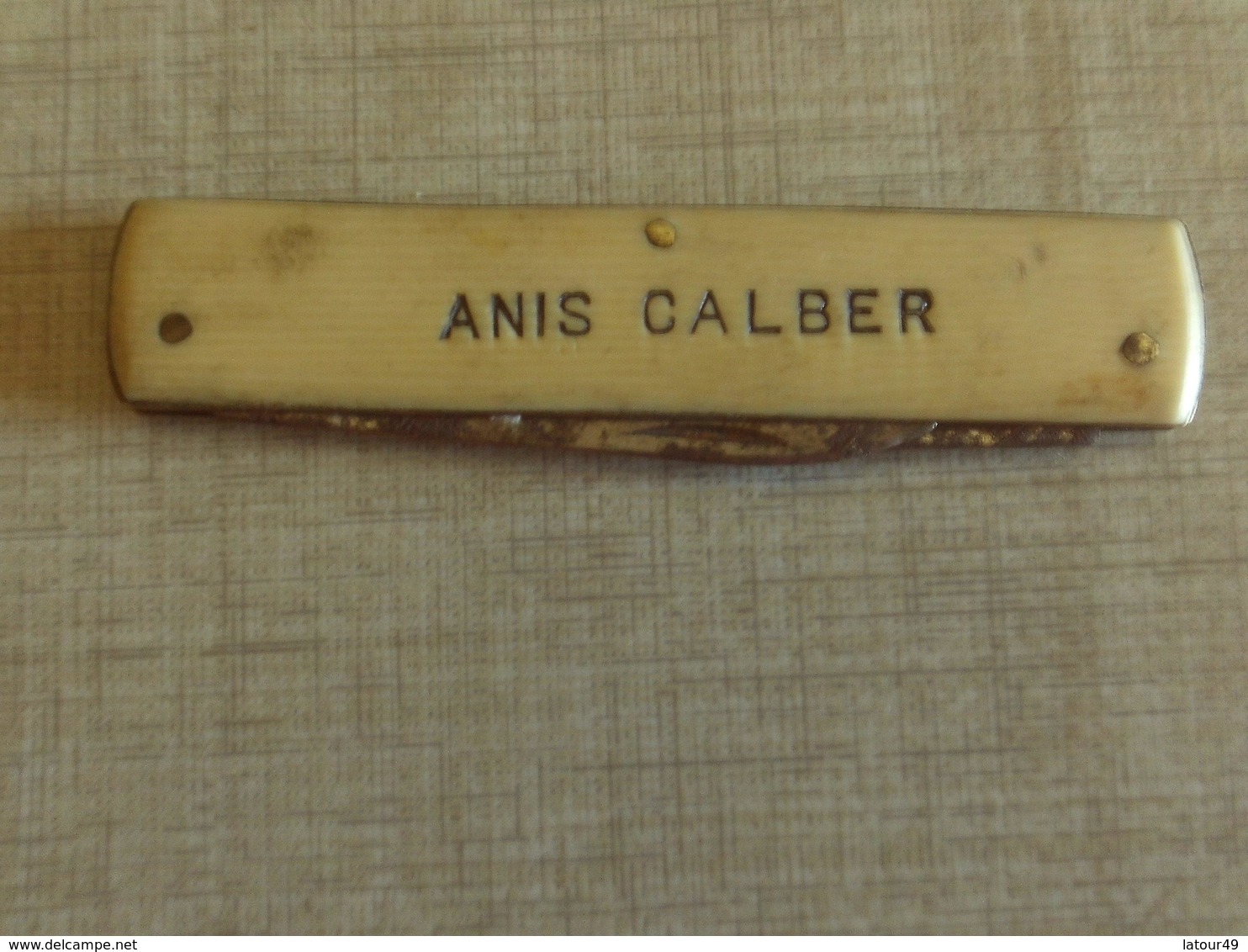 Couteau  Pub Anis Calber Ferme 8 Cm  Ouvert 17 Cm - Alcools