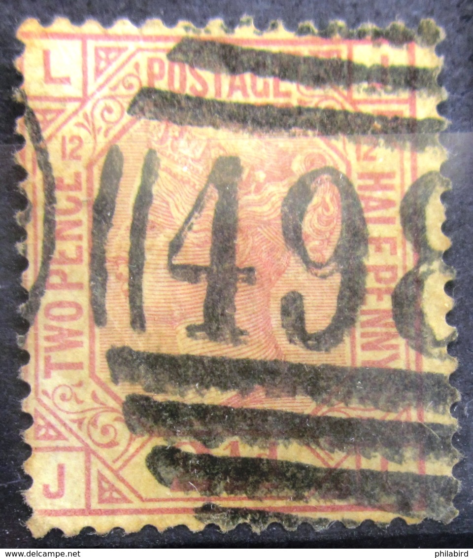 GRANDE BRETAGNE               N° 56      PLANCHE 12                  OBLITERE - Used Stamps