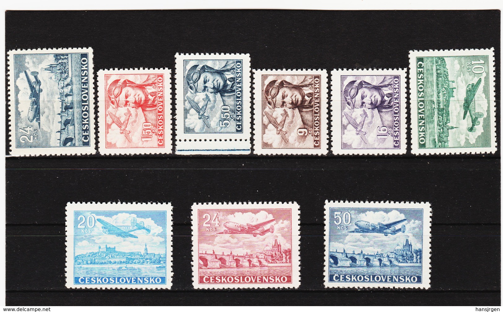 Post314 TSCHECHOSLOWAKEI CSSR 1946 MICHL 492/500 ** Postfrisch SIEHE ABBILDUNG - Ungebraucht