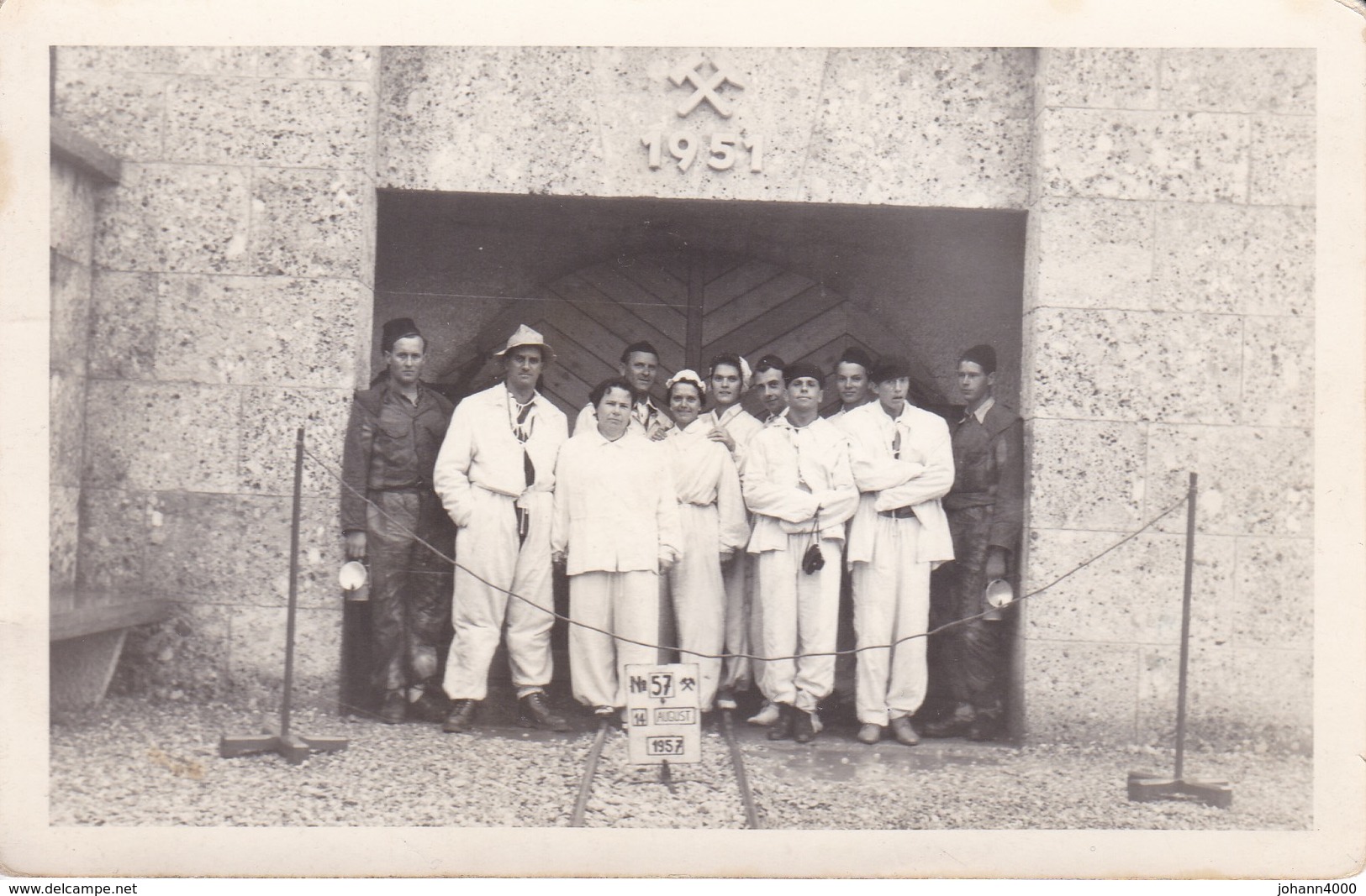 Karte Salzbergwerk-Dürrnberg  Hallein 1957 Einfahrtstor - Sonstige & Ohne Zuordnung