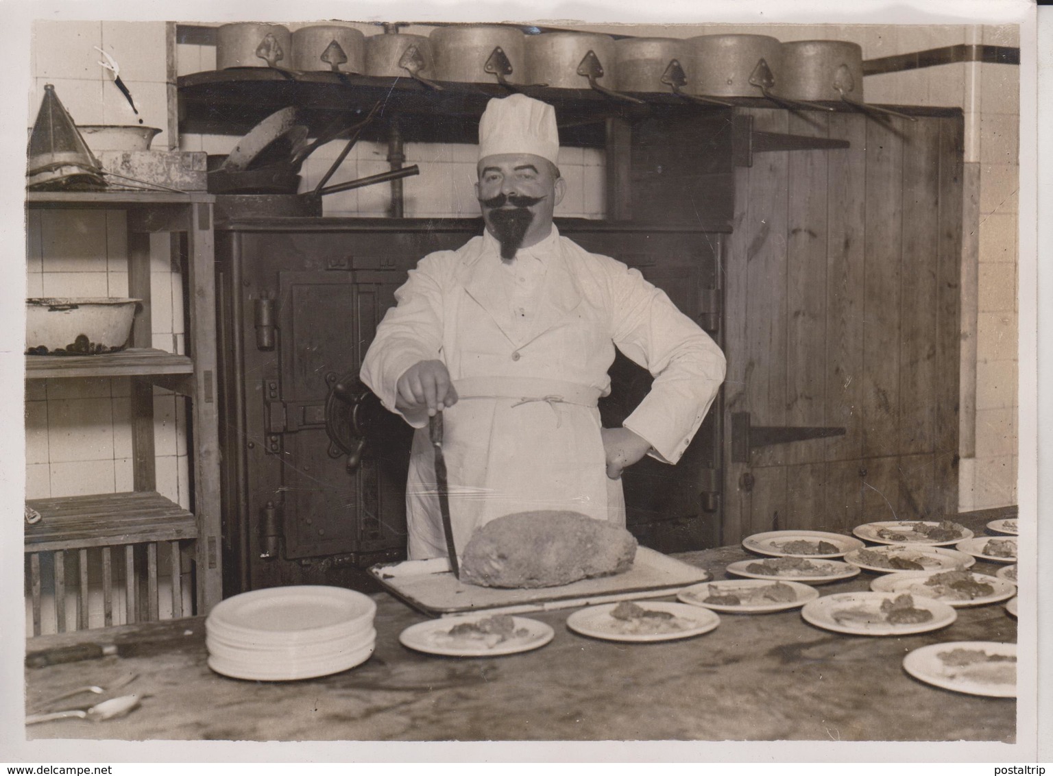 ROCKSIDE HYDRO MATLOCK A.F. TOWEL J. H. PLATFORD CHEFS  COCINERO KOCH FOOD 20 * 15 CM Fonds Victor FORBIN 1864-1947 - Lugares