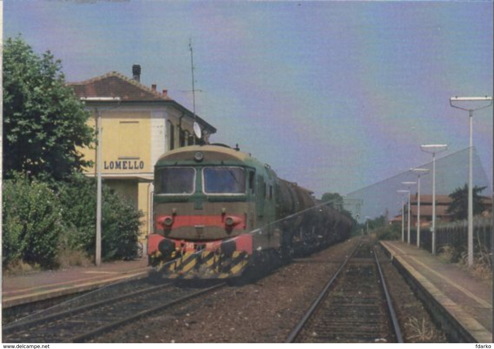 269 FS D 345.1115 Lomello Pavia Rairoad Treain Cargo Railweys Treno Merci Savigliano Lombardia - Stations With Trains