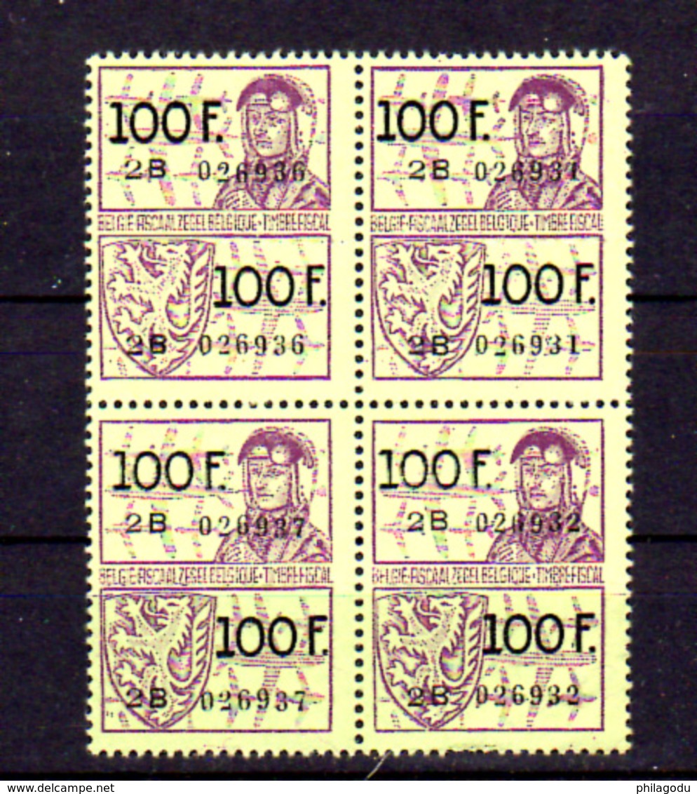 Belgique ,3 Timbres Fiscaux - Timbres