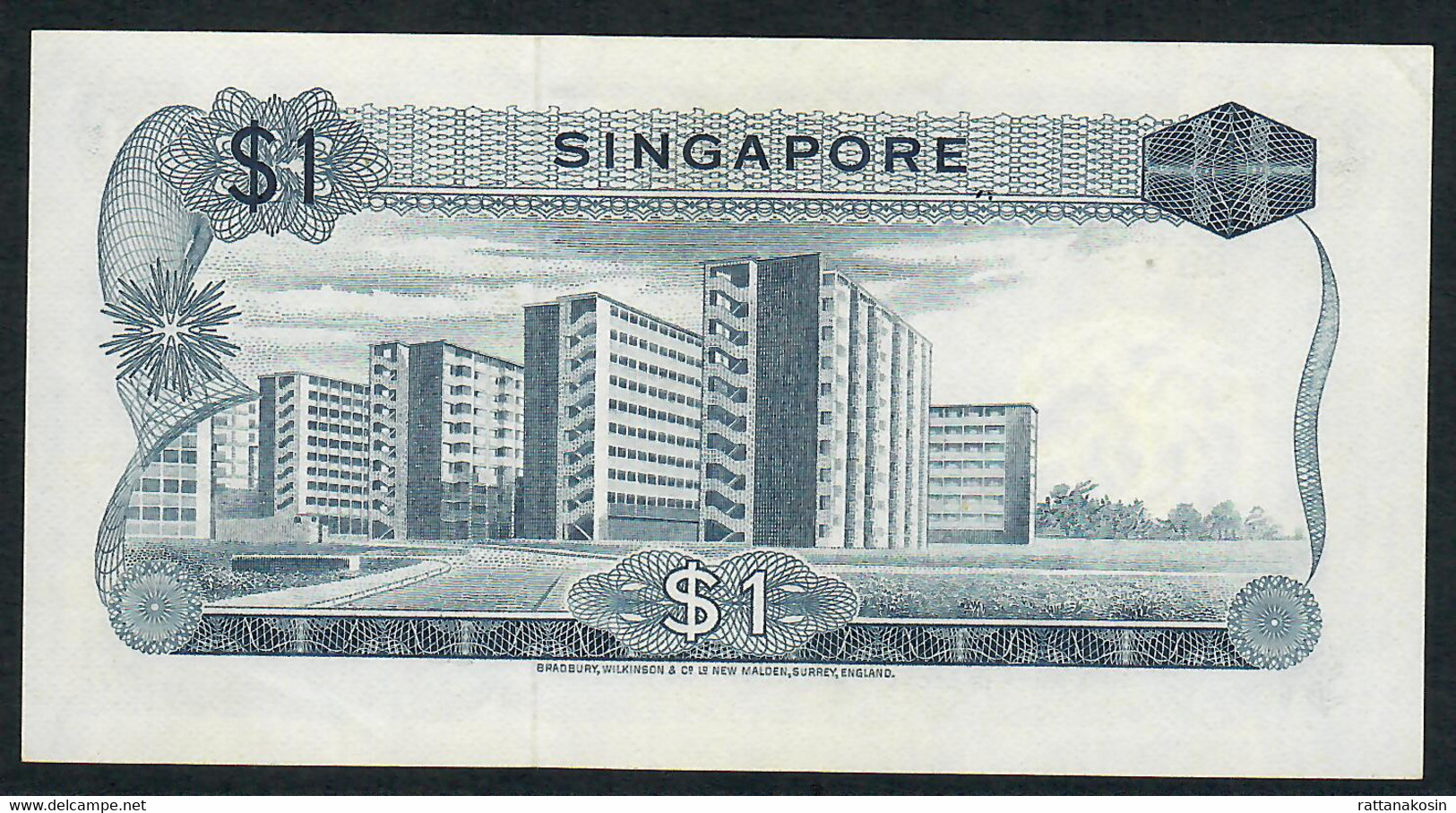 SINGAPORE P1c 1 DOLLAR 1967 #B/98    AU+/UNC. - Singapur