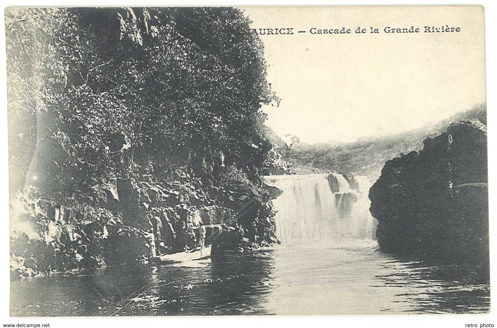 Cpa Maurice - Cascade De La Grande Rivière ( édition Messageries Maritimes ) - Maurice