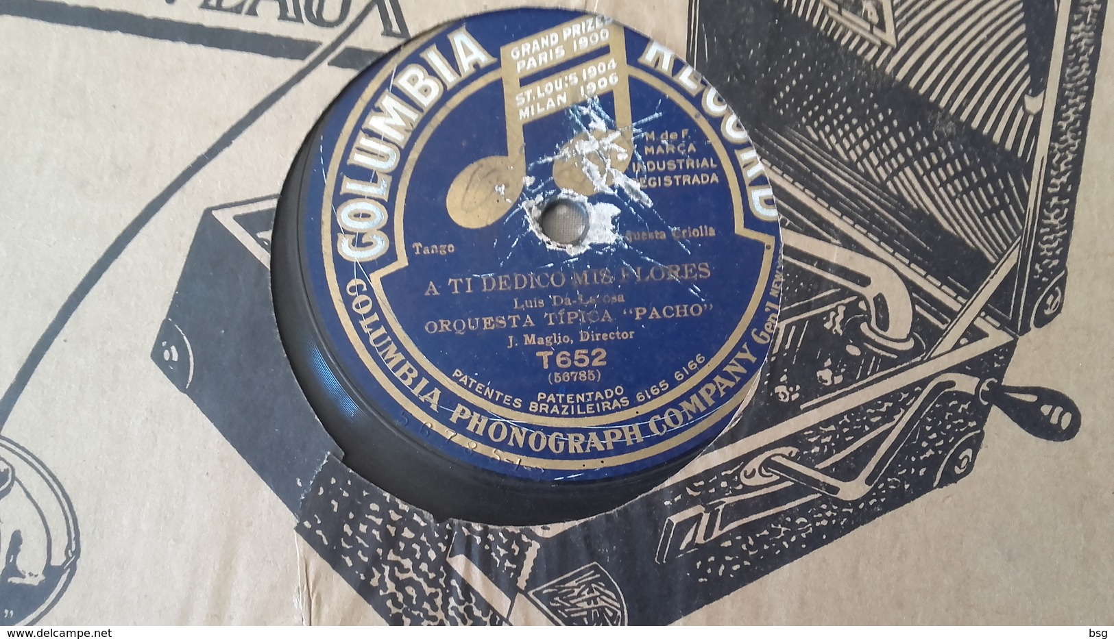 78T Chanson Brésil Ou Argentine - Orquesta Typica Pacho - 78 Rpm - Schellackplatten