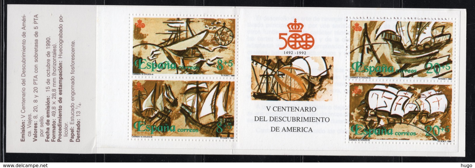 SPANJE Yt. C2691 MNH** Postzegelboekje 1990 - Neufs