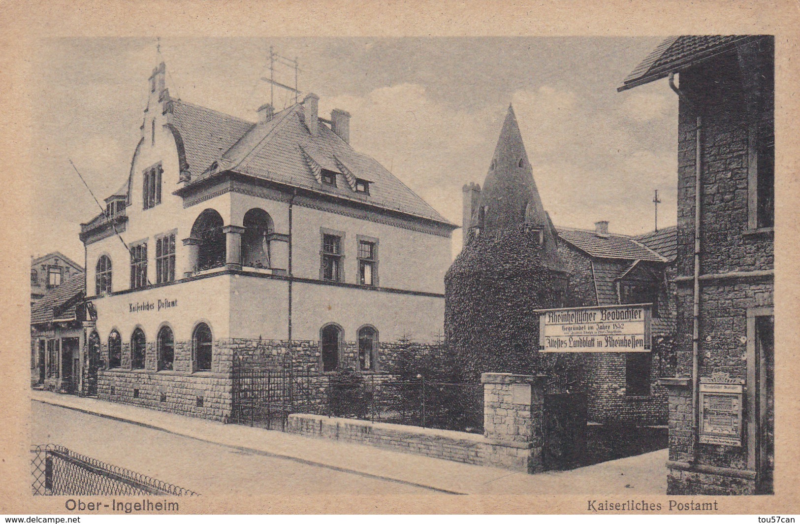 OBER-INGELHEIM - RHEINLAND-PFALZ - DEUTSCHLAND -  ANSICHTKARTE 1919.. - Ingelheim