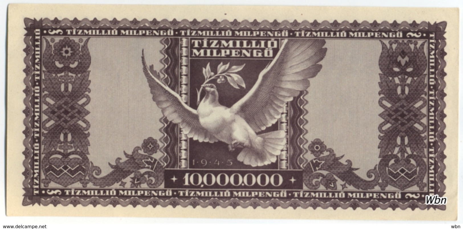 Hongrie 10 Million Milpengö (P129) 24 05 1946 -XXF- - Hongrie