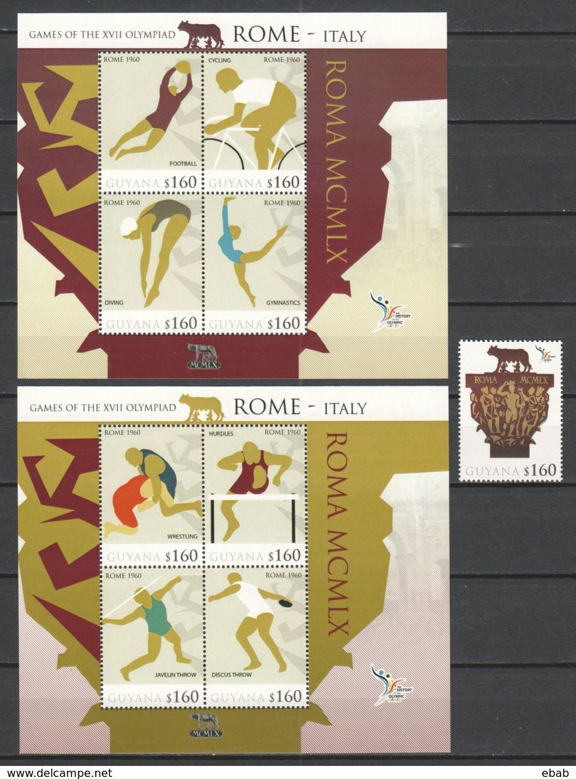 Guyana - Limited Edition Set 14 MNH - SUMMER OLYMPICS ROMA 1960 - Zomer 1960: Rome