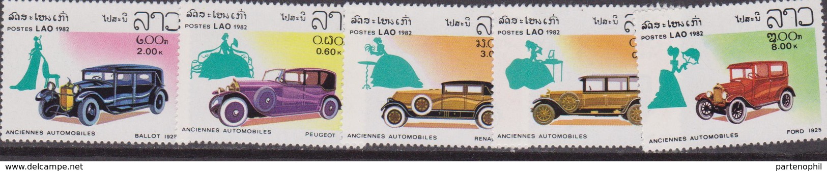 Laos - 1982 Cars Automobili Vintage Set MNH - Laos
