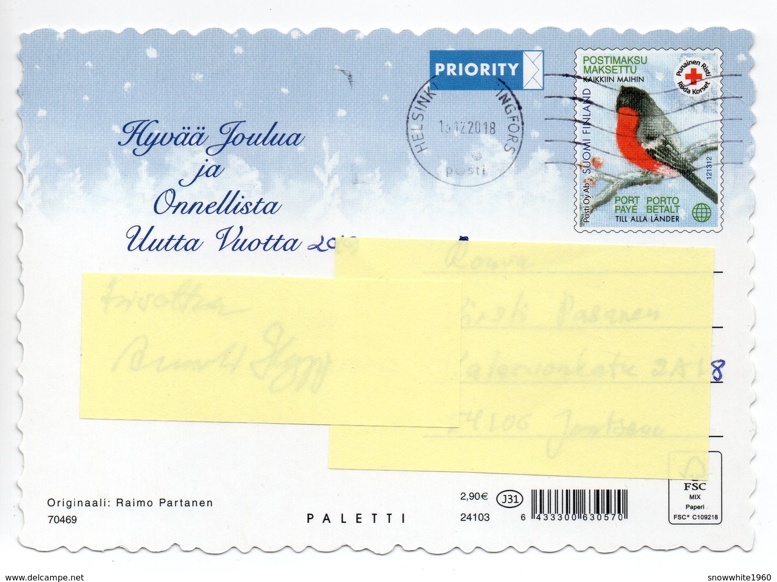 Postal Stationery RED CROSS  Finland - Artist:RAIMO PARTANEN - GNOME - DEER - FOREST ANIMALS - Postage Paid - Postwaardestukken