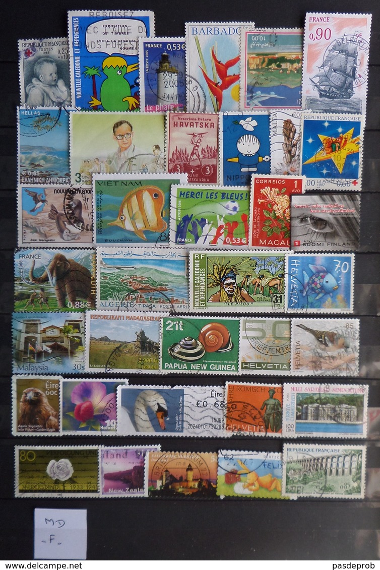 Petit Lot Monde TP Oblitérés (lot MD-F) - Vrac (max 999 Timbres)