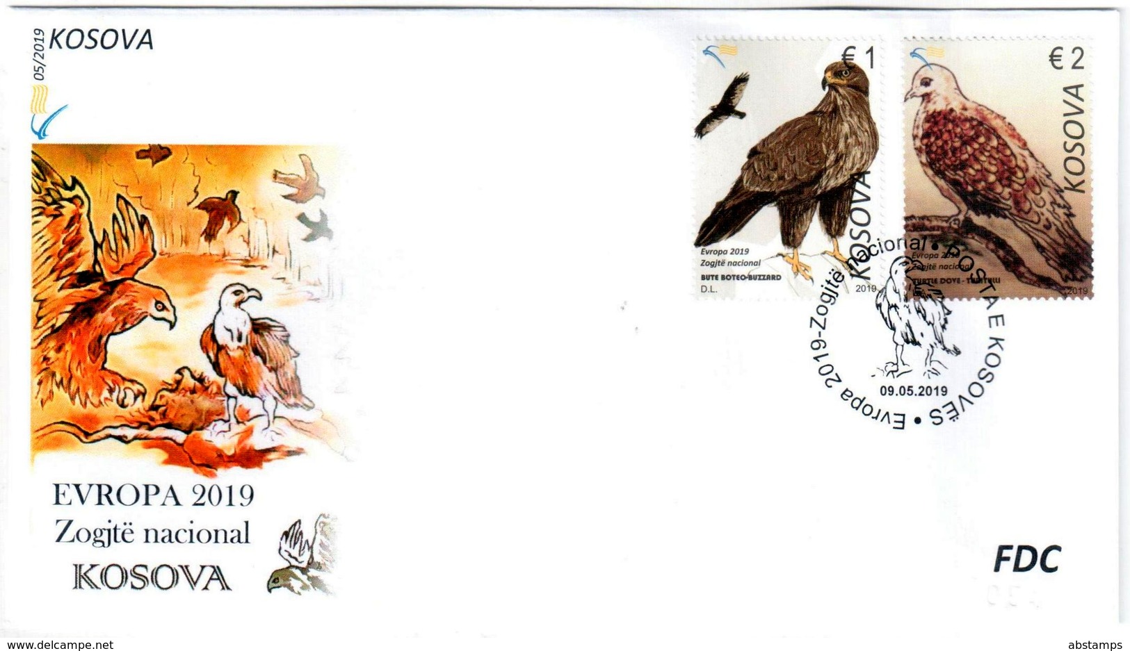 Kosovo Stamps 2019. Europa CEPT: National Birds. FDC Set MNH - Kosovo