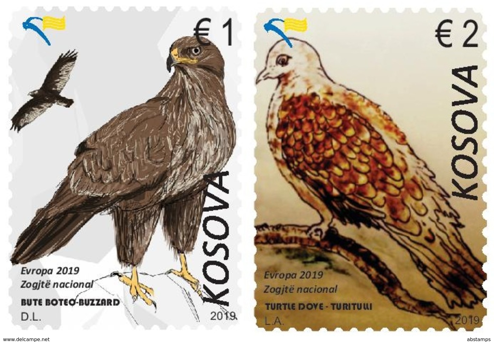 Kosovo Stamps 2019. Europa CEPT: National Birds. Set MNH - Kosovo