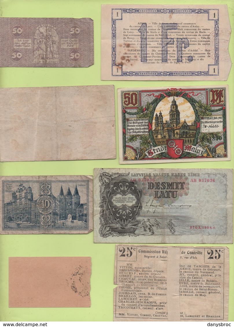 LOT De 4 Billets, 2 Bons Régional, 2 Emprunts Garantis - Non Classés