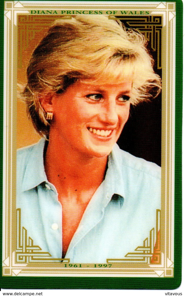 Princesse DIANA Princess Lady Di Angleterre Carte Prépayée (G 143) - Personnages