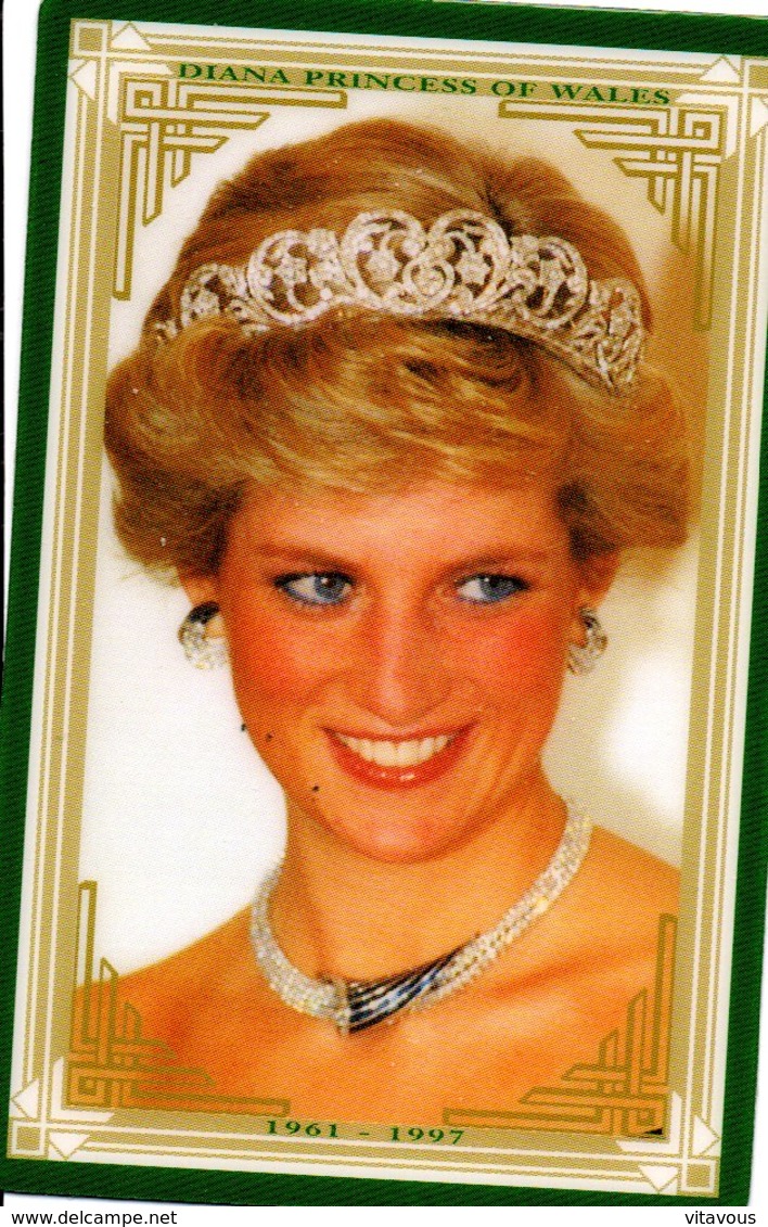 Princesse DIANA Princess Lady Di Angleterre Carte Prépayée (G 144) - Personnages