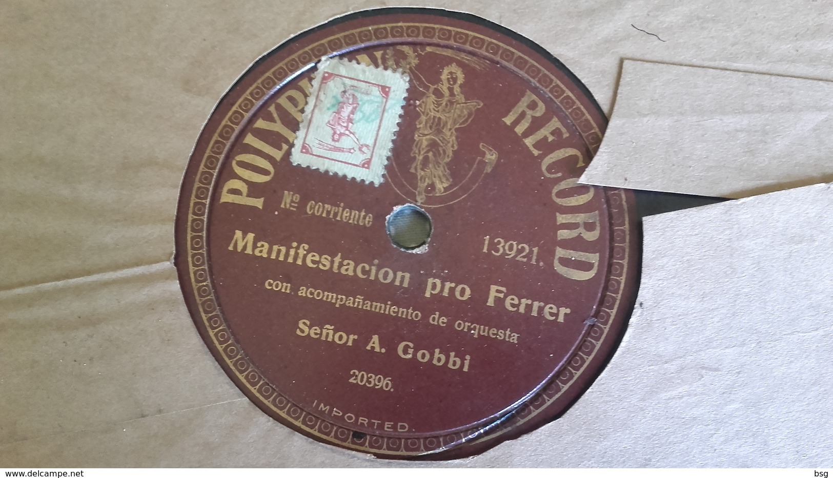 78T Chanson  Argentine - Senor A.Gobbi - 78 Rpm - Schellackplatten