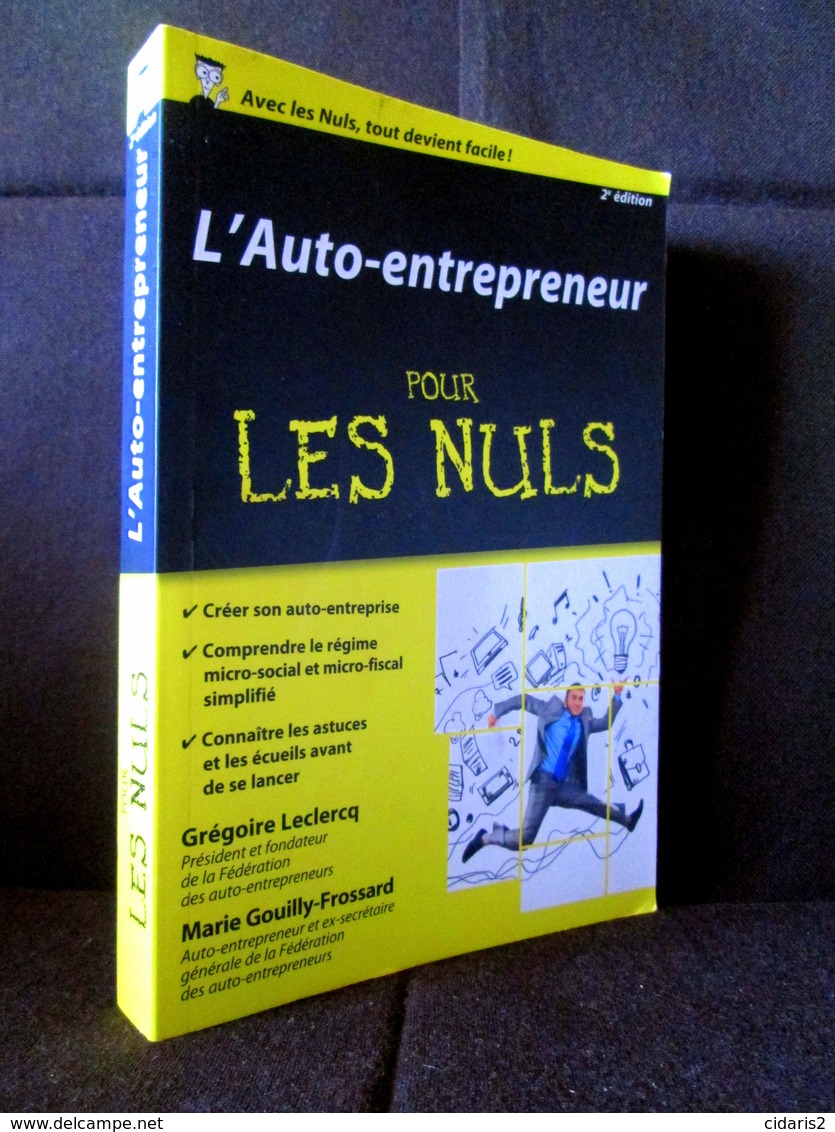 L'AUTO-ENTREPRENEUR Pour Les NULS Grégoire LECLERCQ Et Marie- GOUILLY-FROSSARD Auto Entreprise Travail Droit Legislation - Right