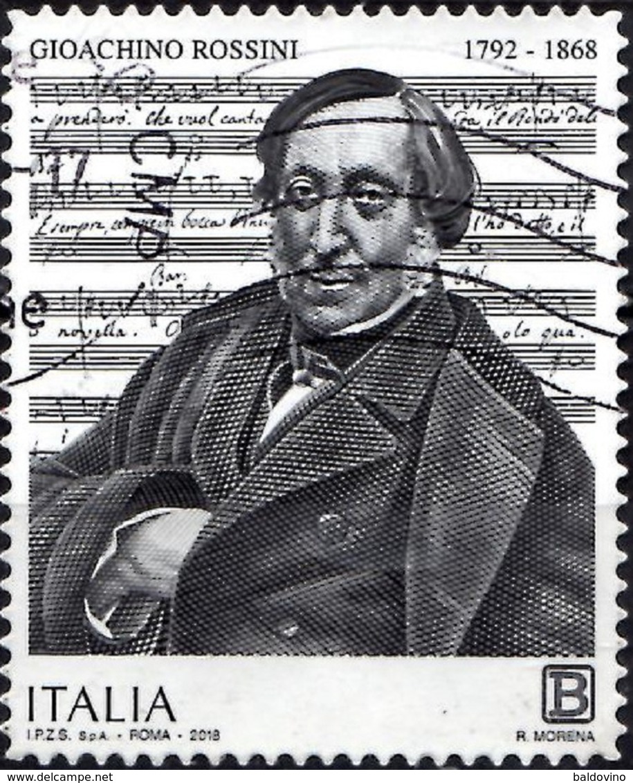 Italia 2018 Gioachino Rossini - 2011-20: Oblitérés