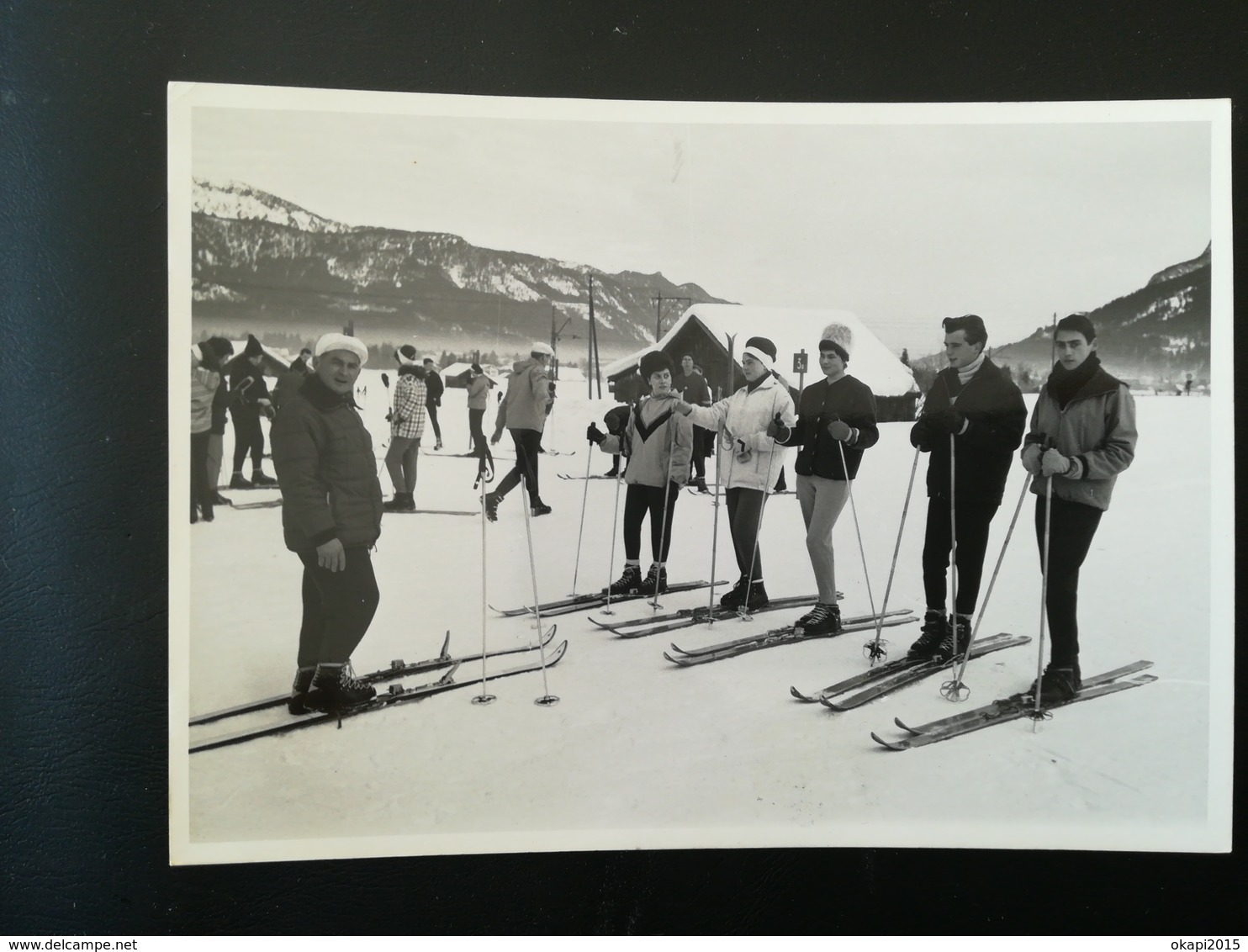 Homme  déguisement Eisbär ours blanc polaire Villars Suisse école de ski Garmisch lot 3 carte - photos + 1 carte postale