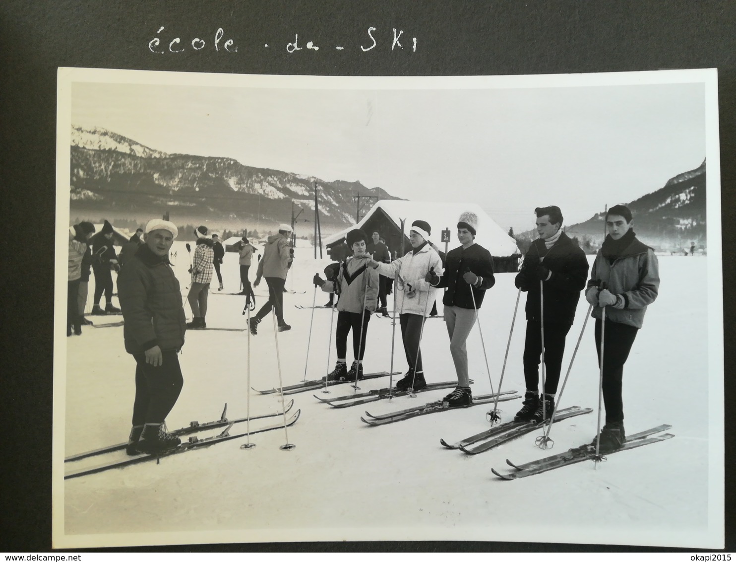 Homme  déguisement Eisbär ours blanc polaire Villars Suisse école de ski Garmisch lot 3 carte - photos + 1 carte postale