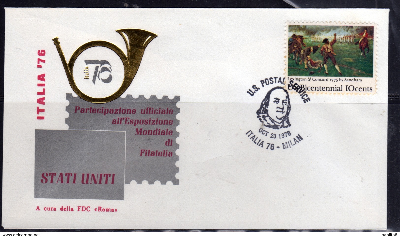 ITALIA REPUBBLICA ITALY REPUBLIC 1976 ESPOSIZIONE MONDIALE DI FILATELIA LIBRETTO AMMINISTRAZIONI ESTERE - 1971-80: Storia Postale