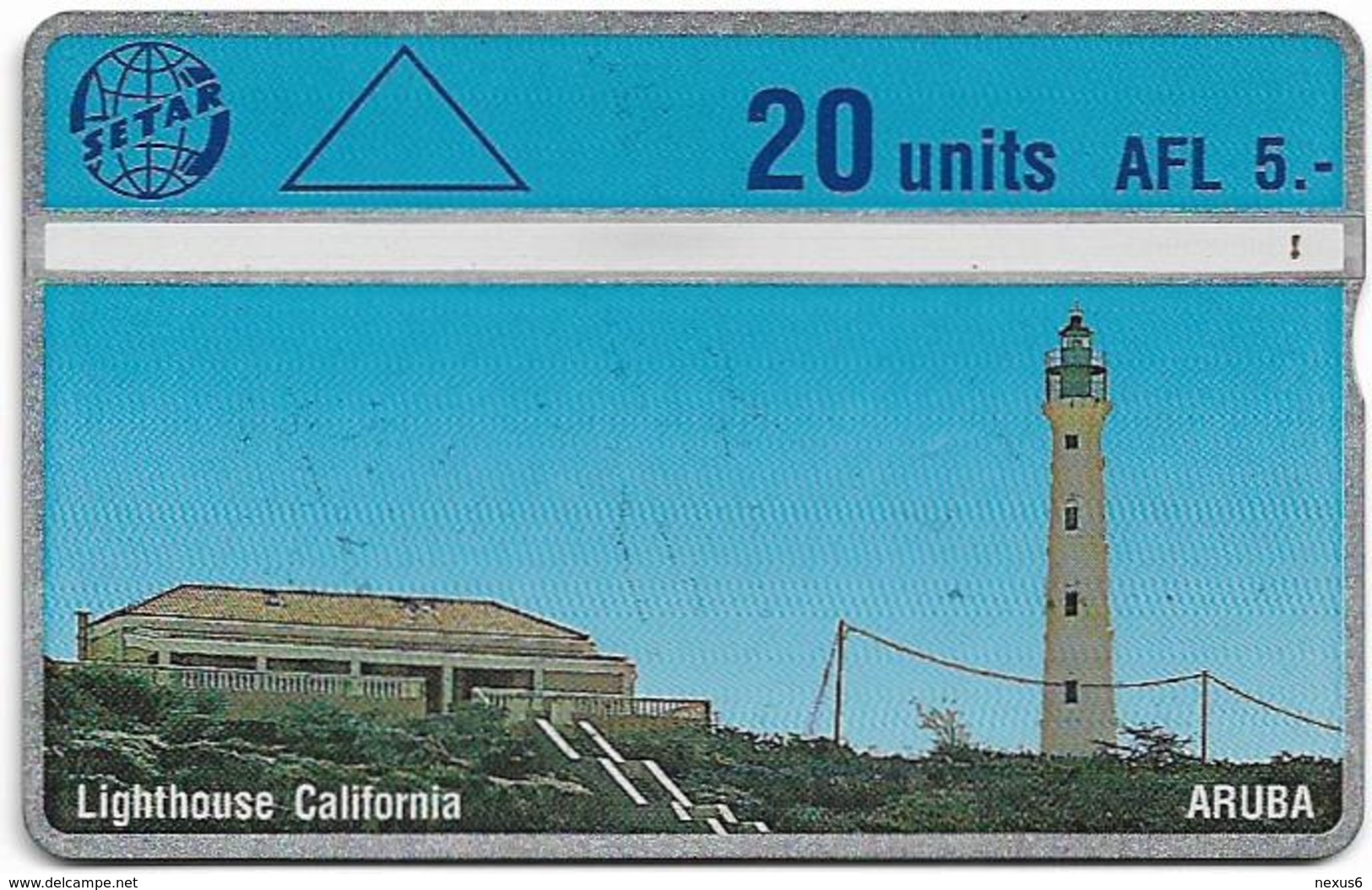 Aruba - Setar - L&G - Lighthouse California - 503A - 1995, 20U, Used - Aruba