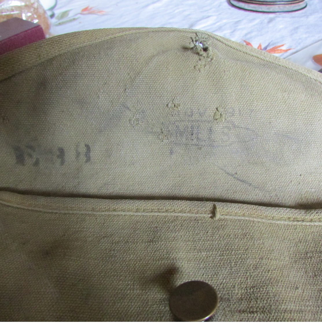 WW1 US Army Backpack Mess Tin Carrier / Pouch  1917 Dated - 1914-18