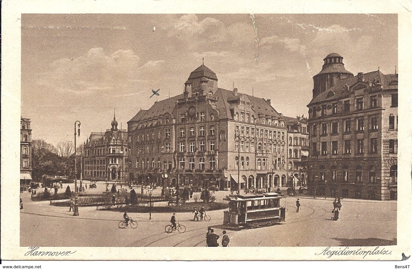 Hannover  Aegidientotplatz Postm.20-06-1923 - Hannover