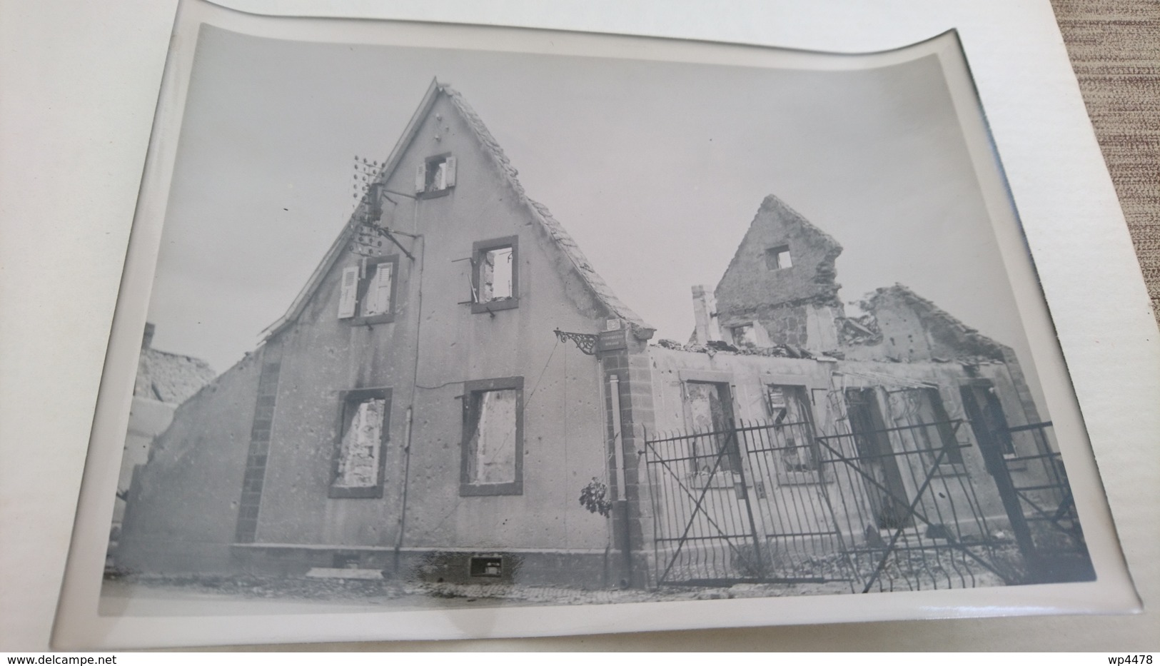 Photo 13x18 Haguenau 1944 Bonbardement Marxenhausen - Places