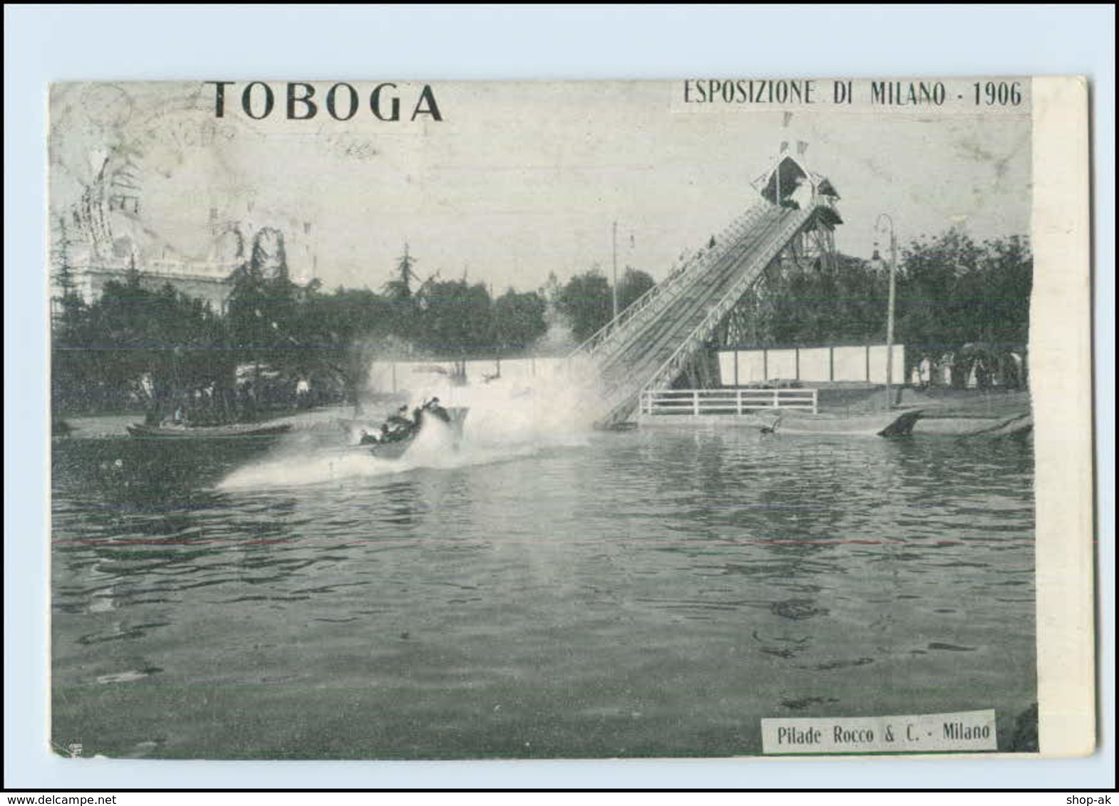 Y4518/ Esposizione  Di Milano 1906  TOBAGO   Wasserrutsche Italien Mailand 1906 - Autres & Non Classés