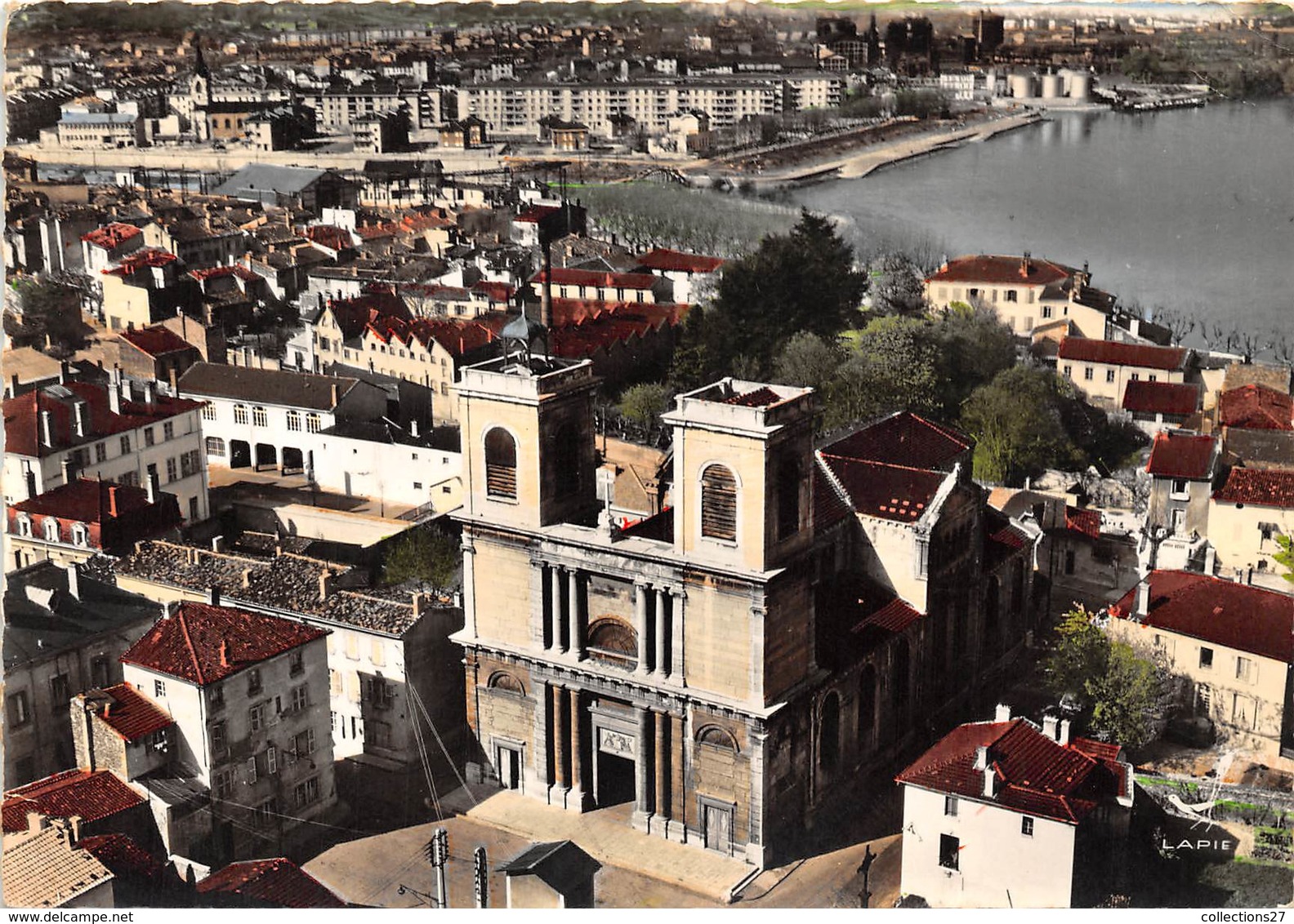 69-GIVORS- L'EGLISE ST-NICOLAS VUE DU CIEL - Givors