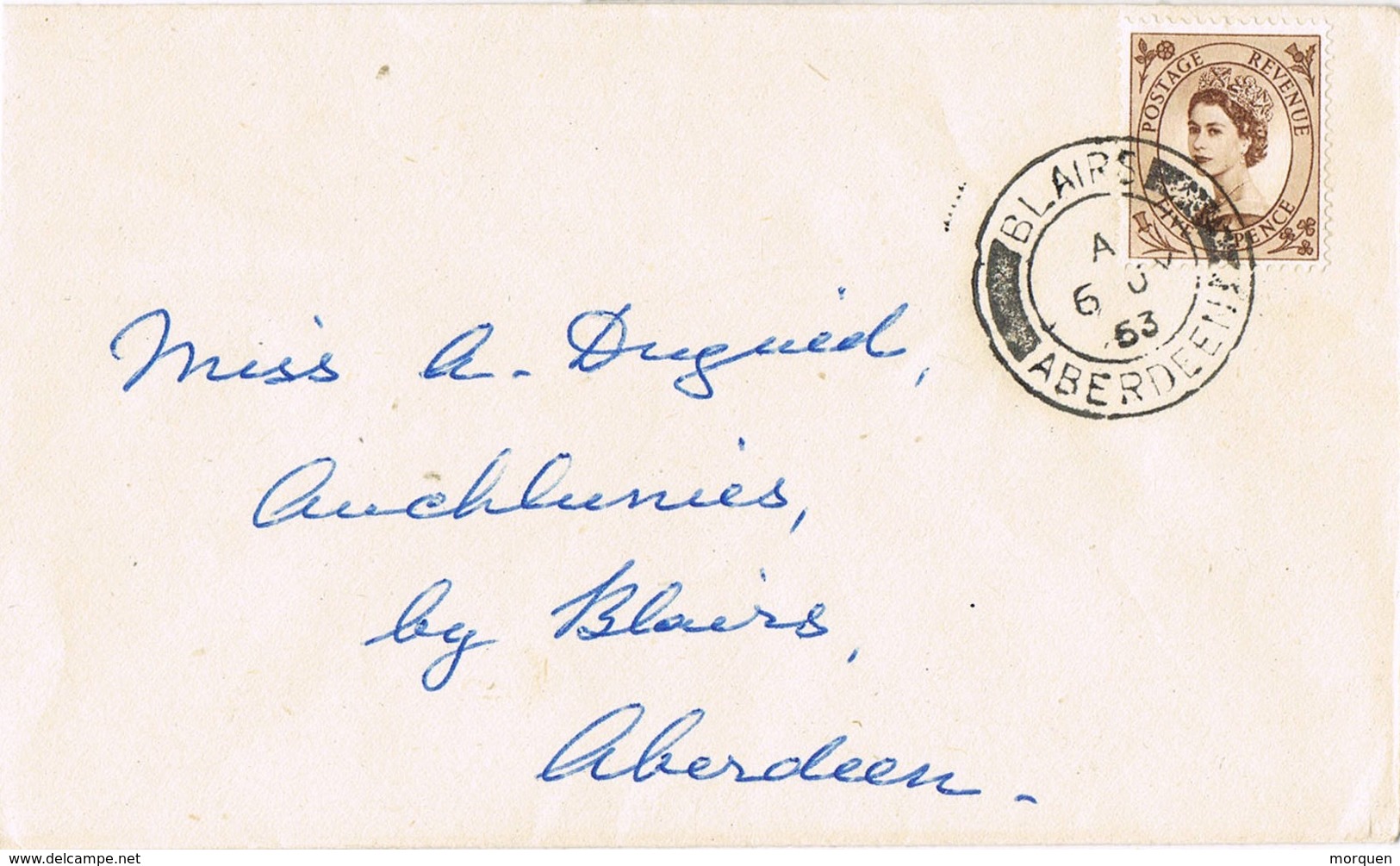 32708. Carta BLAIRS , Aberdeen (Scotland) 1963 - Cartas & Documentos