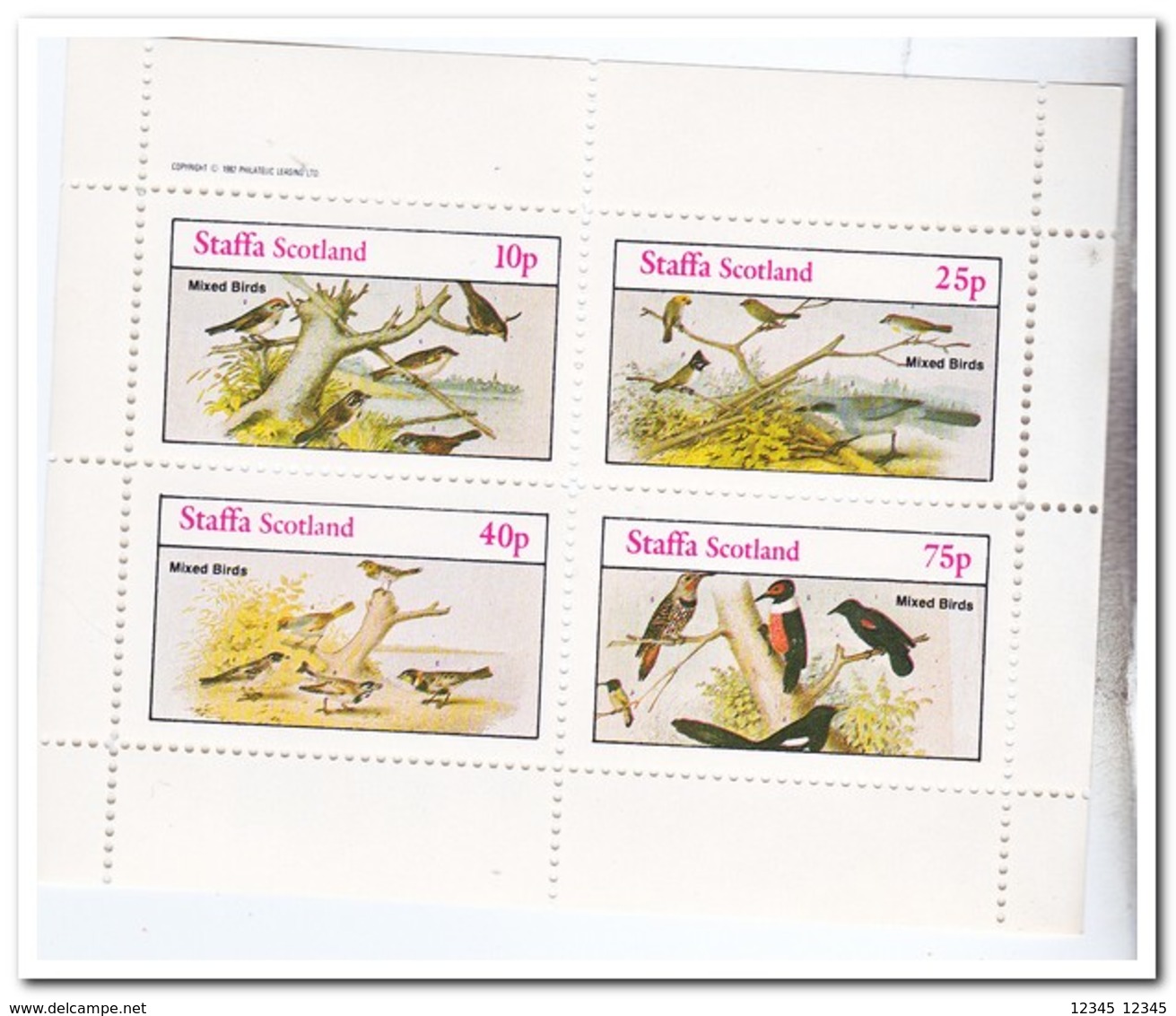 Staffa 1982, Postfris MNH, Birds - Schotland