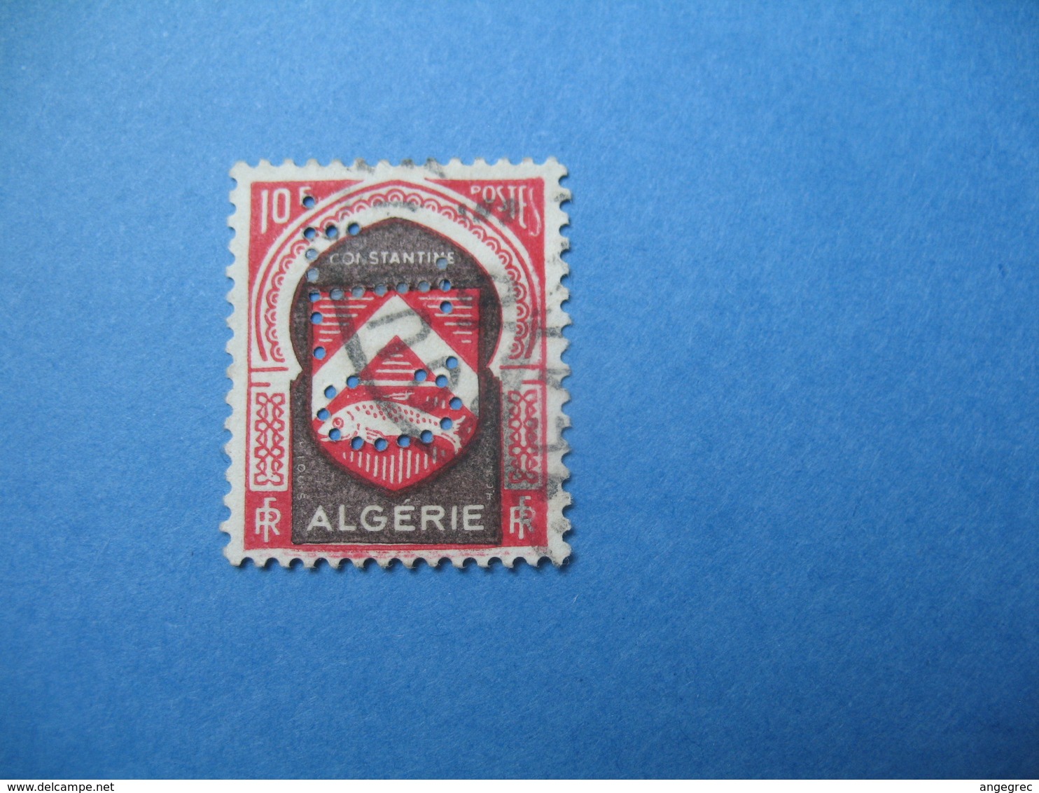 Perforé  Perfin  Algérie ,   Perforation :  CL13    à Voir - Autres & Non Classés