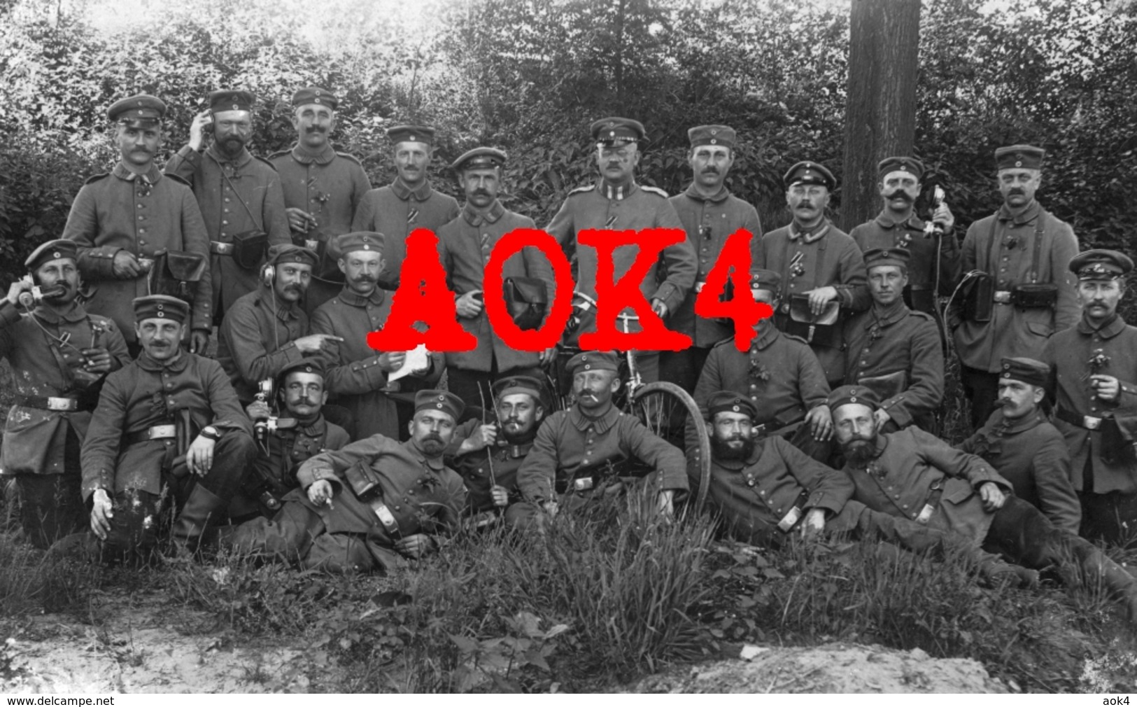 RESERVE ERSATZ REGIMENT 4 ROESELARE Flandern 1915 Fernsprech Abteilung Yser Koppelschloss Kragenabzeichen - Weltkrieg 1914-18