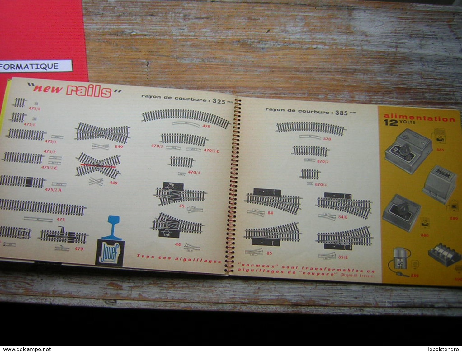 CATALOGUE 1962 PLANS DE RESEAUX JOUEF MARQUE DEPOSE  H O   / TRAIN CHEMIN DE FER - Literatuur & DVD