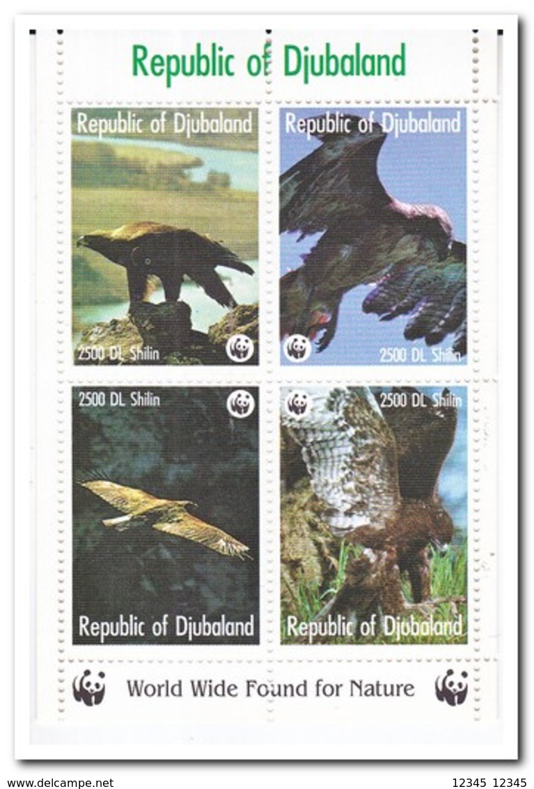 Republic Of Djubaland, Postfris MNH, Birds Of Prey - Somalië (1960-...)