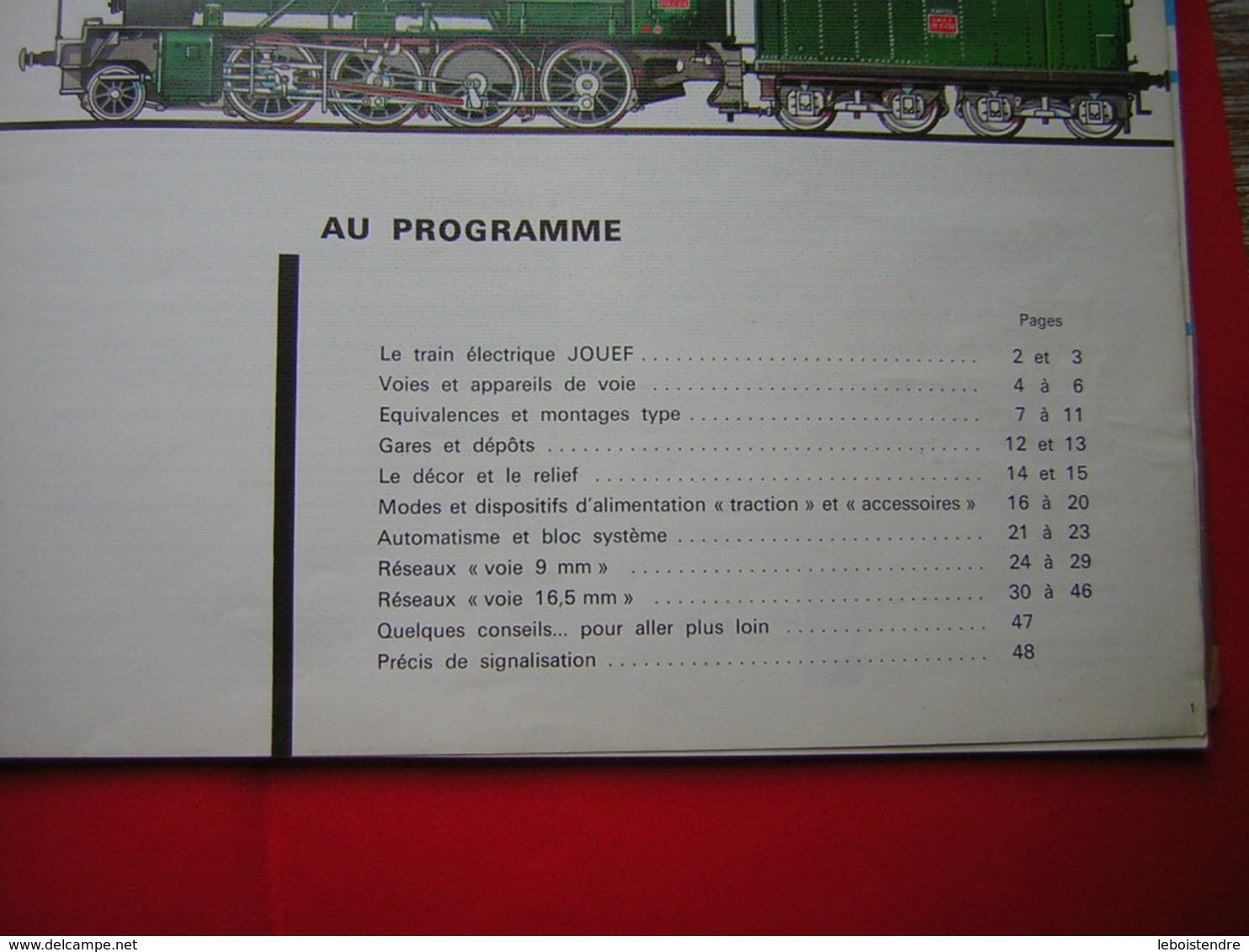 CATALOGUE 1962 PLANS ET DECORS  DE RESEAUX JOUEF MARQUE DEPOSE  H O  TELECOMMANDE  / TRAIN CHEMIN DE FER - Littérature & DVD