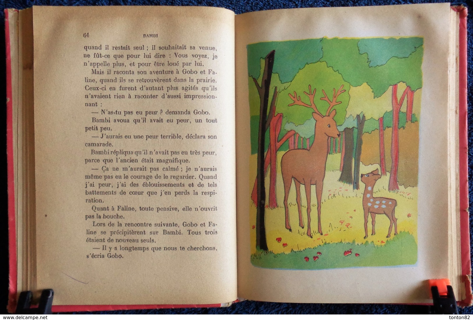 Félix Salten - BAMBI Le Chevreuil - ( Une Vie Dans Les Bois ) - Éditions STOCK / Collection MAÏA - ( 1946 ) . - Autres & Non Classés