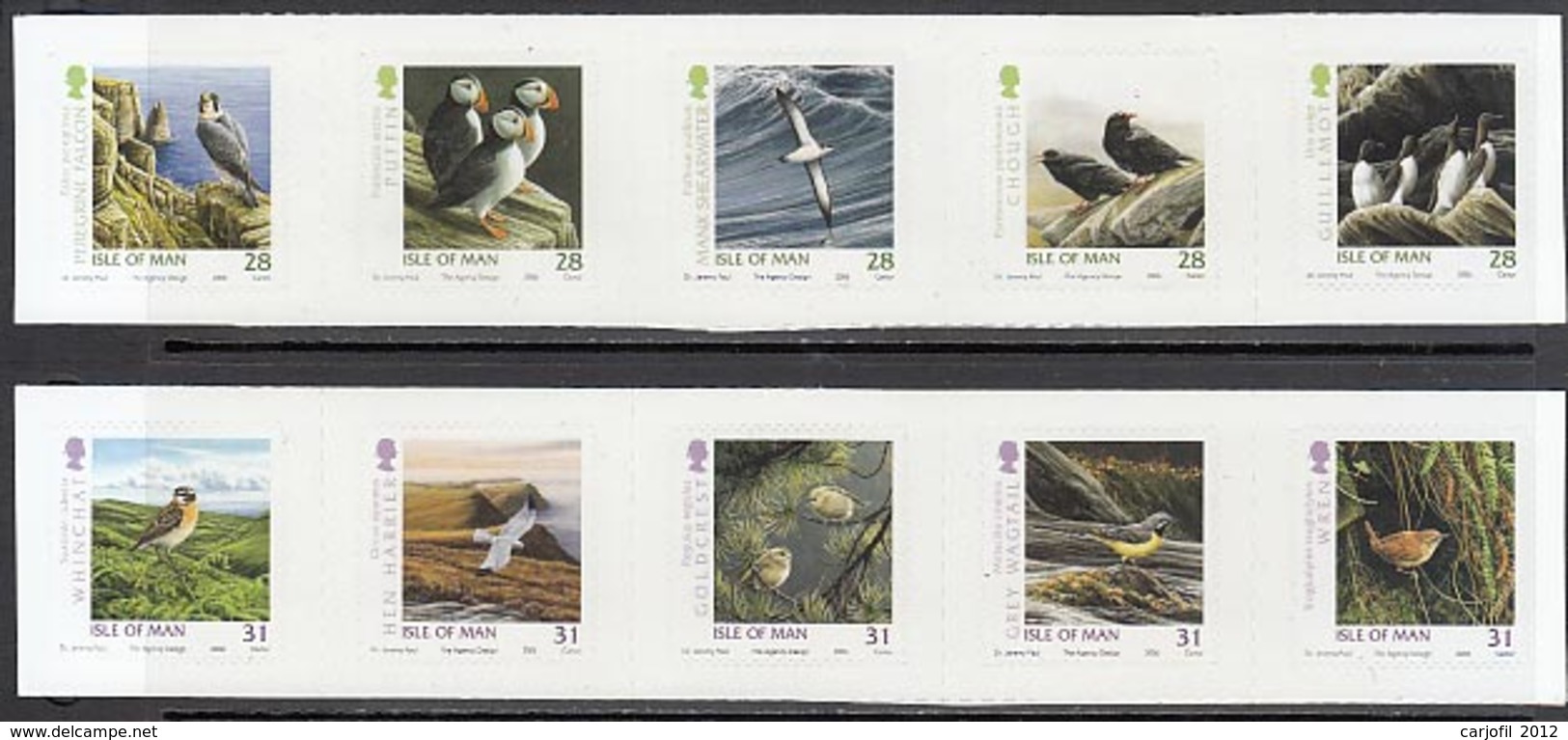 Man - Correo 2006 Yvert 1310/9 ** Mnh Fauna Aves - Man (Eiland)