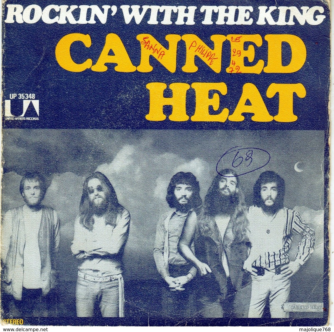 Disque De Canned Heat - Rockin' With The King - United Artist - UP 35.348 - 1972 - - Blues