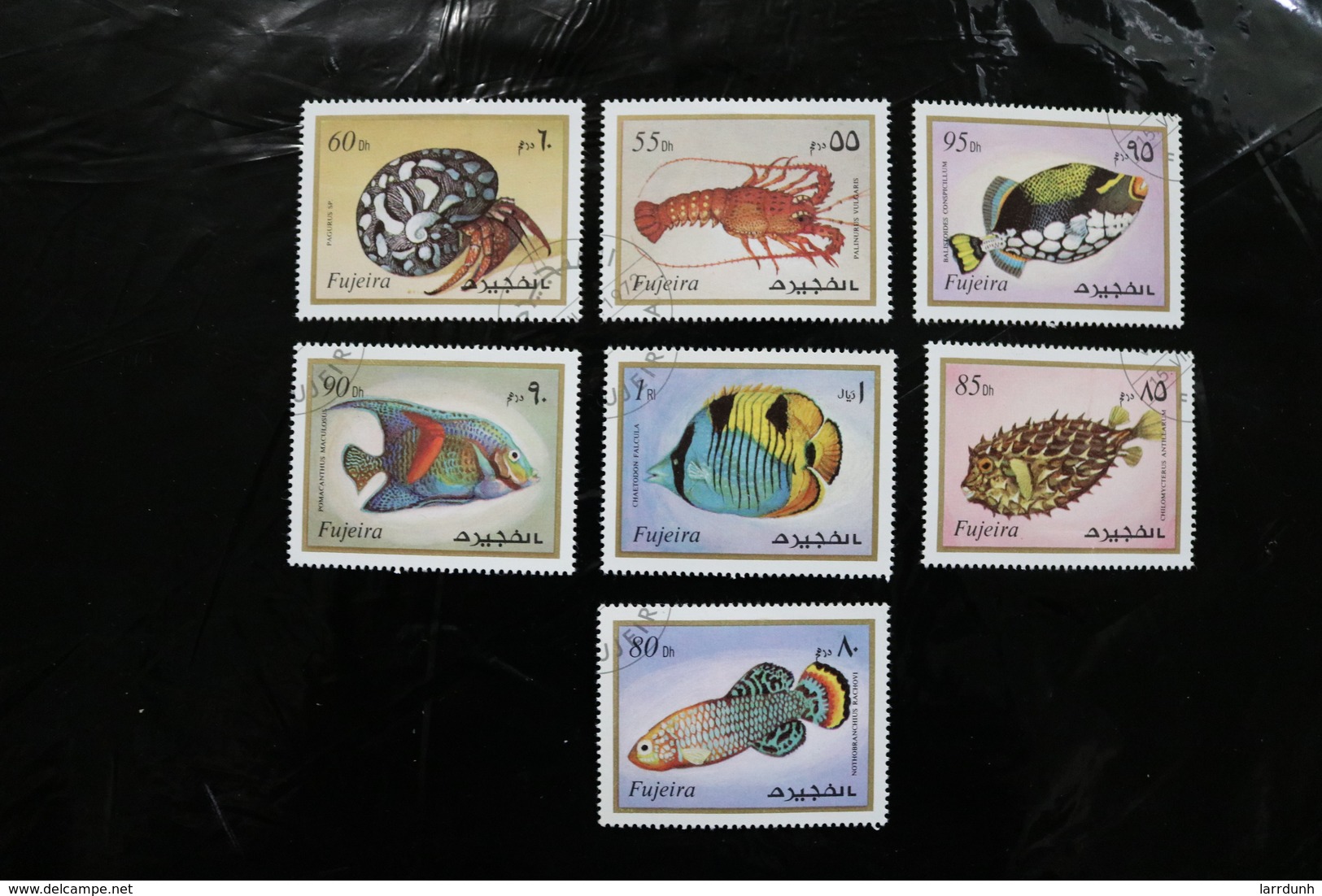 Fujeira  Fauna Sea Life 7 Values Cancelled 1972 A04s - Fujeira