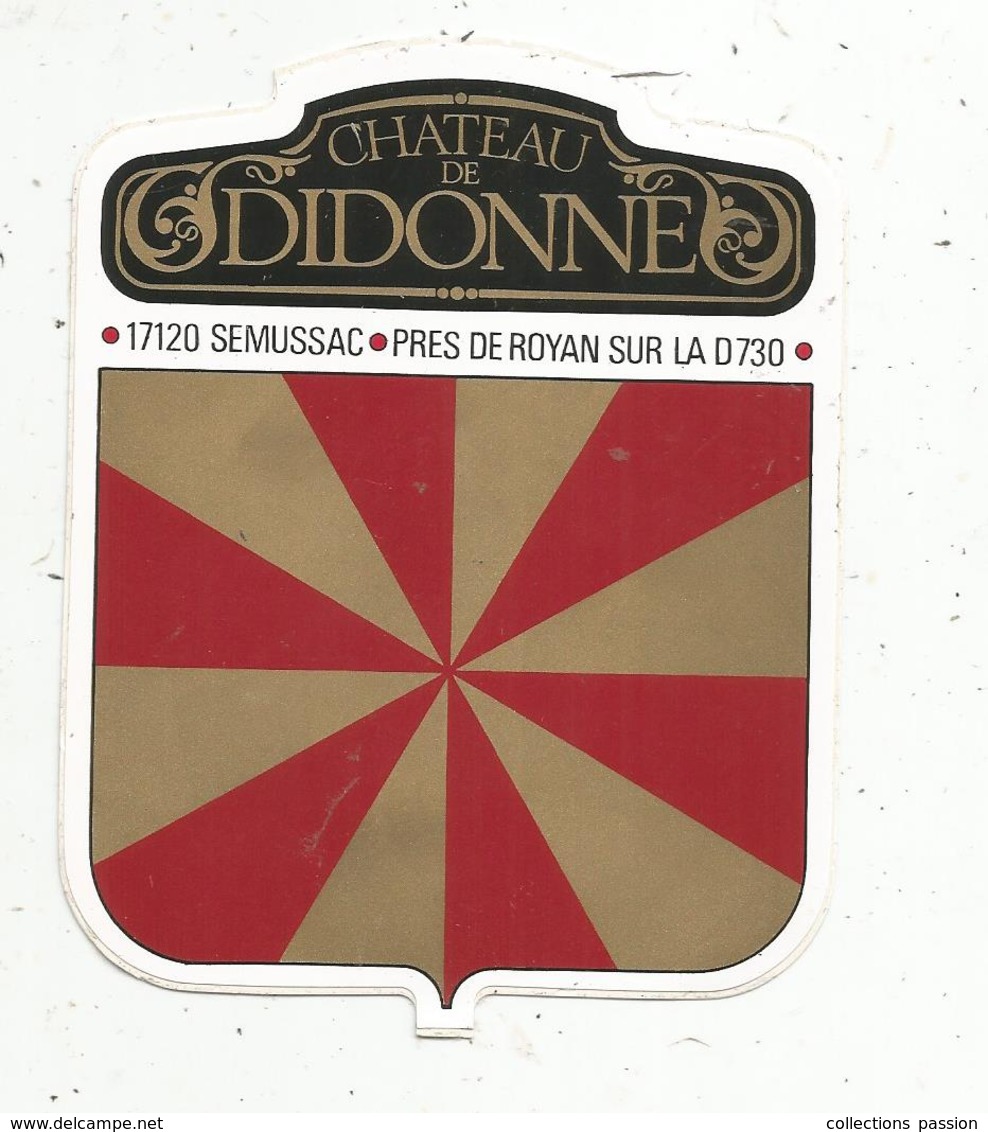 Autocollant ,  Château De DIDONNE ,17 ,  SEMUSSAC - Autocollants