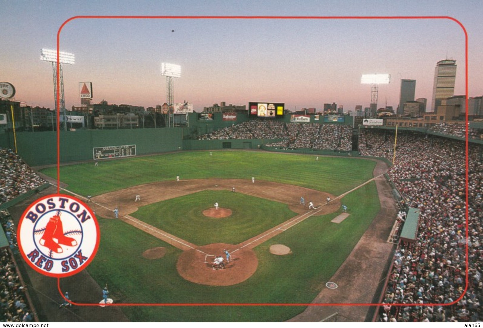 Fenway Park Baseball Stadium, Boston Massachusetts, Red Sox Baseball Game, C1990s/2000s Vintage Postcard - Stades