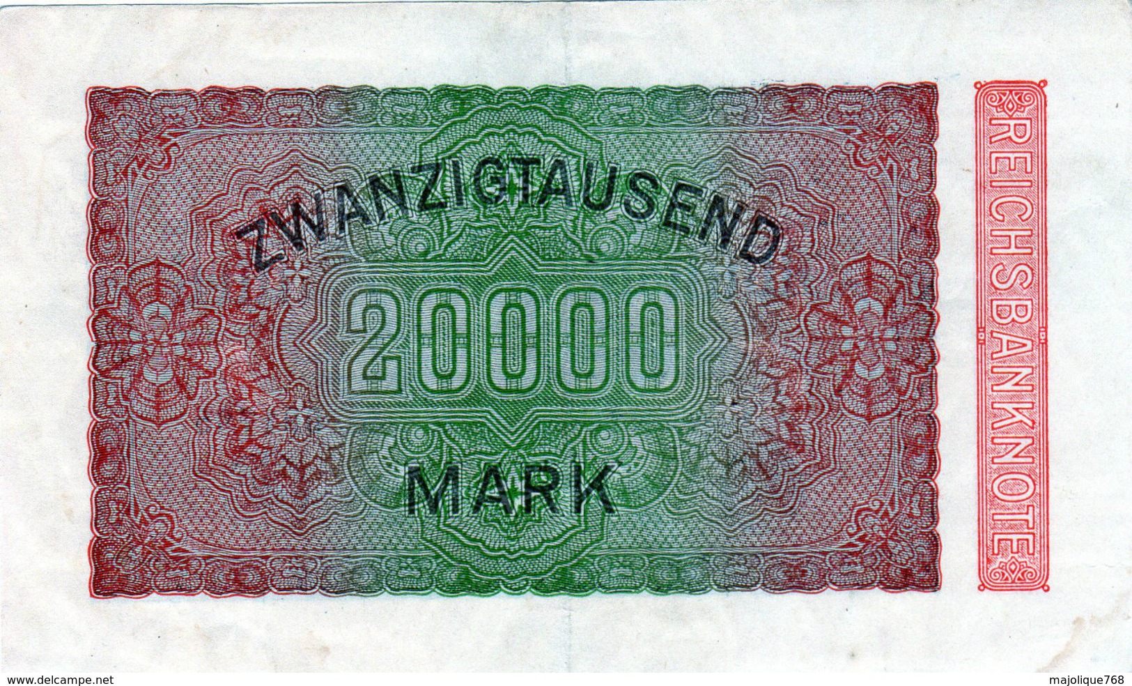 Billet Allemand De 20000 Mark Le 20 Février 1923 - En T T B + - - 20.000 Mark