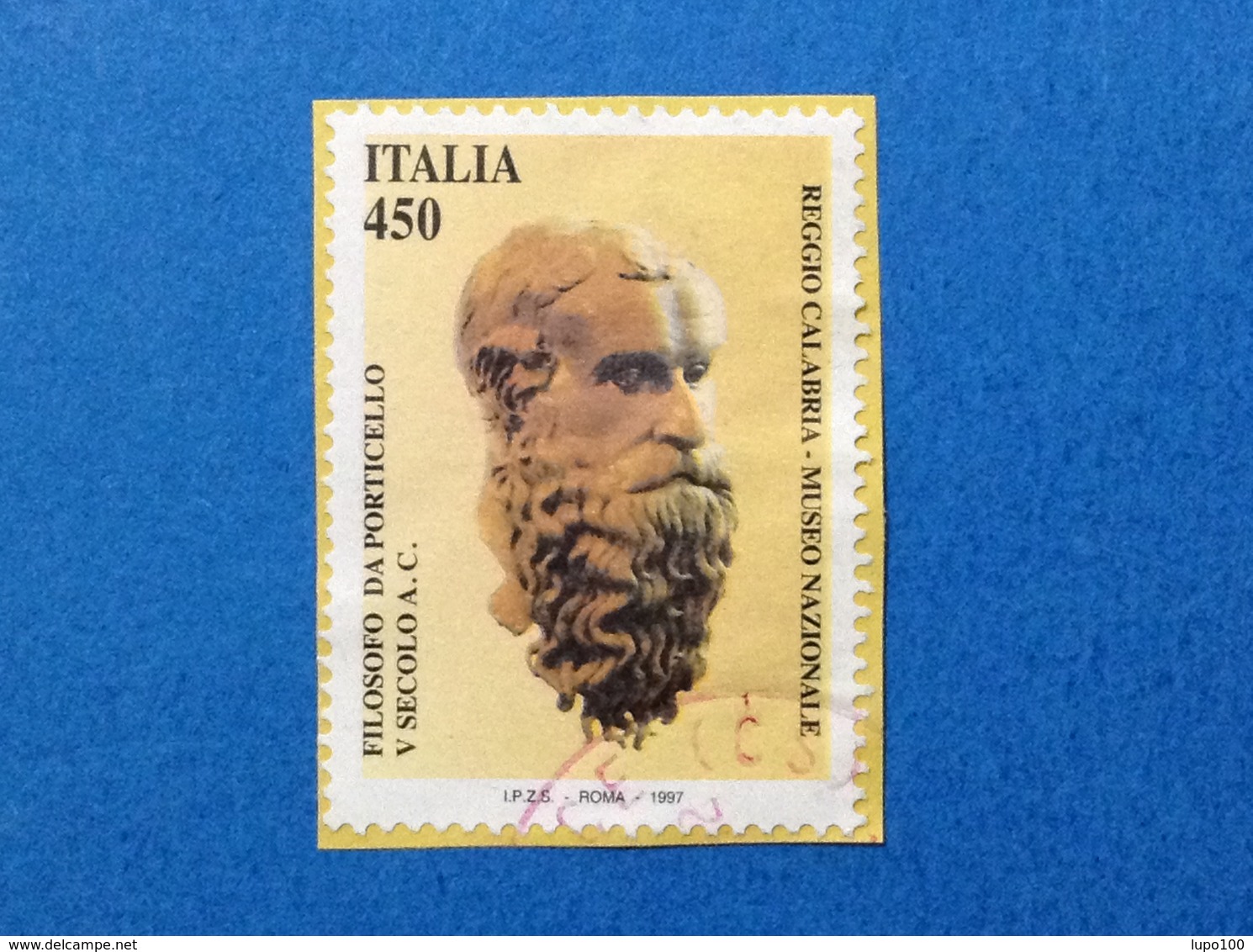 1997 ITALIA FRANCOBOLLO USATO STAMP USED PATRIMONIO ARTISTICO E CULTURALE DA 450 MUSEO REGGIO CALABRIA - - 1991-00: Usati