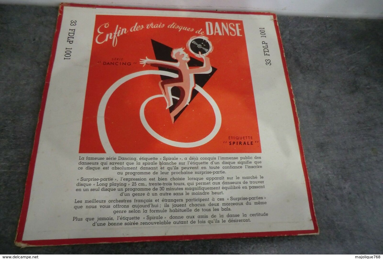 Disque 25 Cm De Dancing étiquette Spirale Surprise-partie - La Voix De Son Maître - 33 FDLP 1001- 1952 - Special Formats